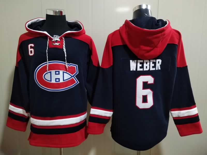 Canadiens 6 Shea Weber Navy Blue All Stitched Pullover Hoodie,We sell and wholesale Canadiens 6 Shea Weber Navy Blue All Stitched Pullover Hoodie on line form chian!